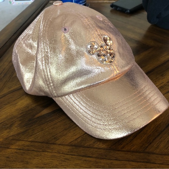 Disney Limited Edition Briar Rose Gold Mickey Mouse Sequin Baseball Cap - Picture 5 of 9